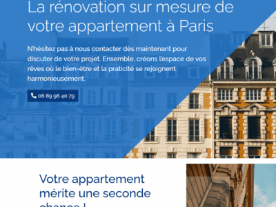 Site Web de Rénovation d’Appartement à Paris - Nom de Domaine Stratégique