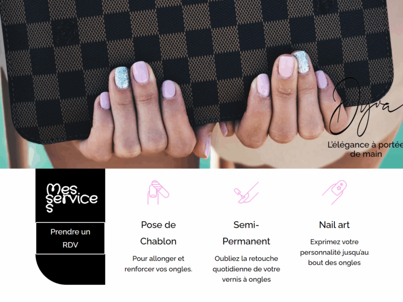Site web d’onglerie à domicile à vendre – Nom de domaine stratégique